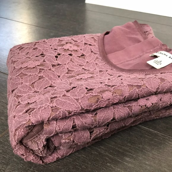 Banana Republic | Mauve Lace Tank Top - Picture 8 of 9